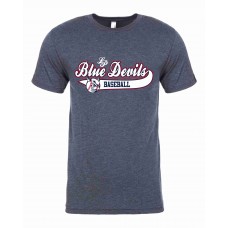 LP Blue Devils Baseball Unisex "Super Soft" Triblend Short-Sleeve T-Shirt